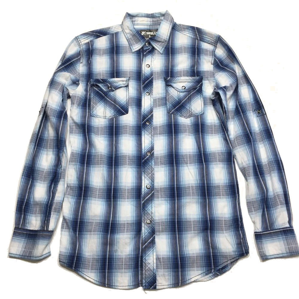 Skully Western‎ Pearl Snap Shirt